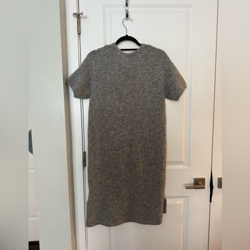 American Vintage Heather Gray Vacaville Wool Sweater Dress - Picture 5 of 7